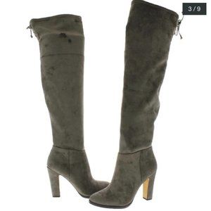 Vince Camuto Women's Shoes Cheera Suede Closed Toe Over Knee Fashion Boots